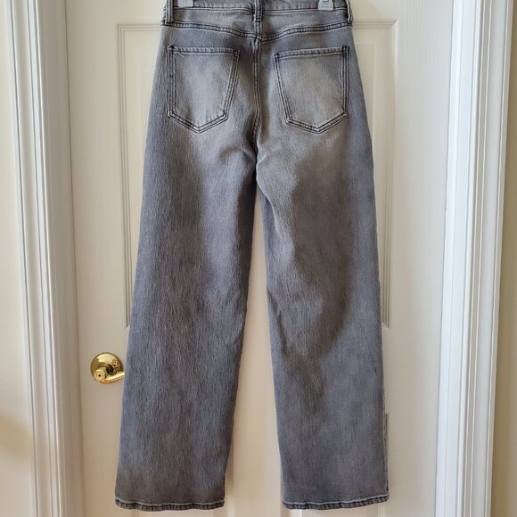 Quince Bella Straight Stretch Relaxed Jeans High Rise Organic Cotton Stonewashed - Picture 5 of 10